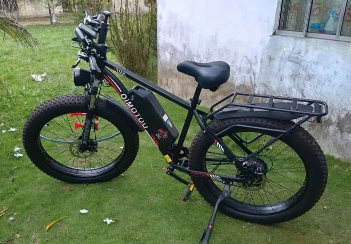BICICLETA ELÉTRICA OFF-ROAD 750W Bateria Litio 60km Pneus Fat 26x4 Nova (Lacrada)