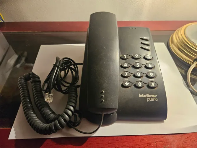 Telefone Fixo com Fio Intelbras Pleno Preto