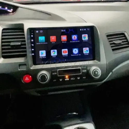 Multimídia civic g9 instalada com carplay