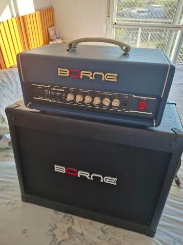 Amplificador Borne VRX 150 watts + caixa G112