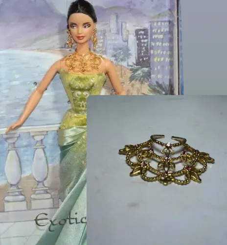 Colar boneca barbie exotic beauty collector