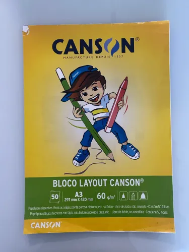 Bloco Layout Canson 60g/m² A3 - 38 folhas