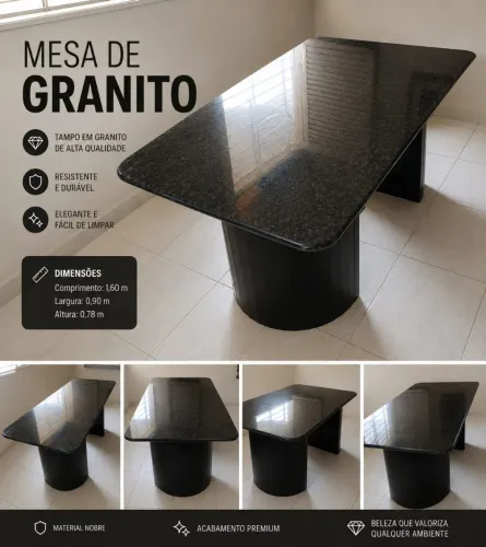 Mesa em Granito Verde