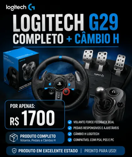 Vendo volante logitech g29 completo