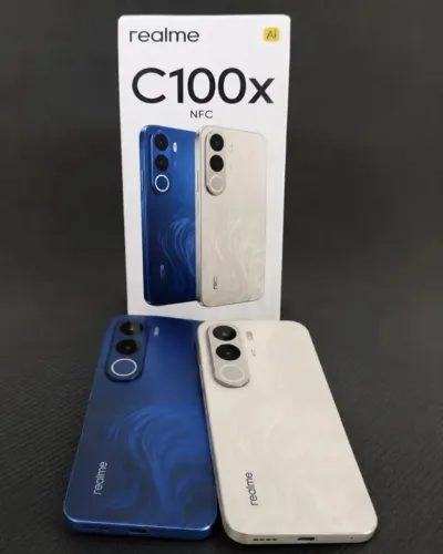 Realme C100x 4G NFC - 256GB Rom / 8GB Ram - Anatel + Capa e Película - 1 ano de Garantia