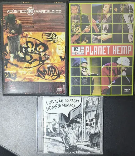 DVDs Planet Hemp, Marcelo D2 + CD Planet Hemp