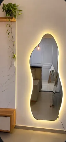 Espelho orgânico com led