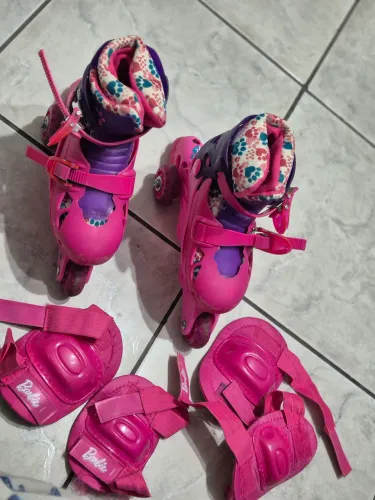 KIT PATINS DA BARBIE