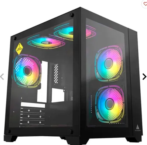 Gabinete Gamer Aquarium, vidro temperado, novo, lacrado!