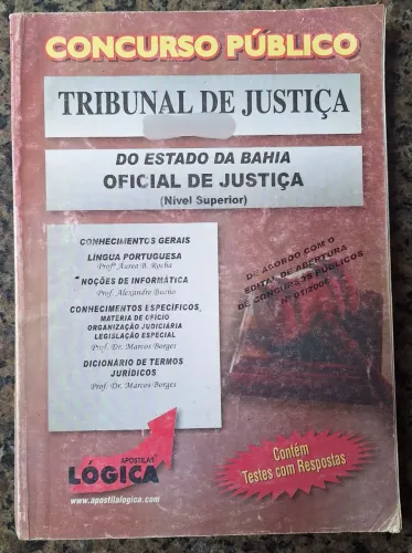 Apostila concurso Tribunal da Justiça 