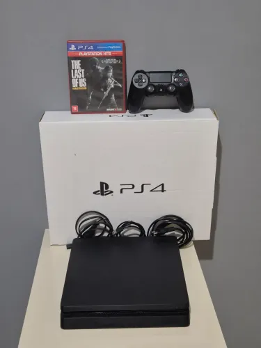 Ps4 slim 1 controle +15 jogos + garantia aceitamos cartão 12x