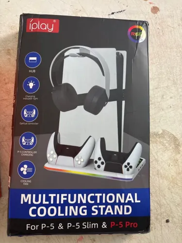 COOLING CARREGADOR PLAYSTATION 5 e FONE DE OUVIDO PARA JOGOS