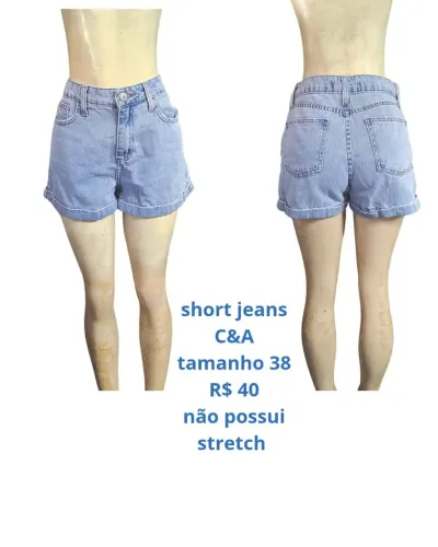 Short jeans tamanho 38