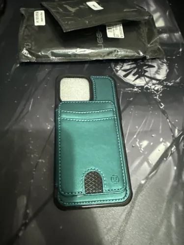 Capinha Executiva iPhone 14 Pro Max MagSafe + Carteira - Verde