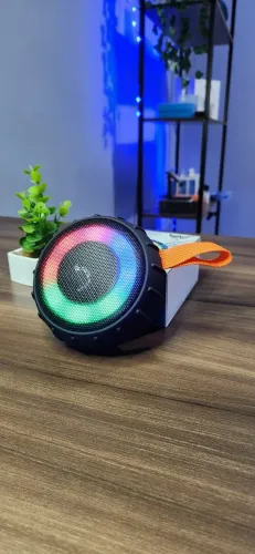 Caixa de som com luz de led portátil bluetooth aprova d'água al-958 Altomex
