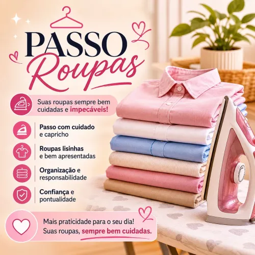 Ofereço Serviços de Passadoria