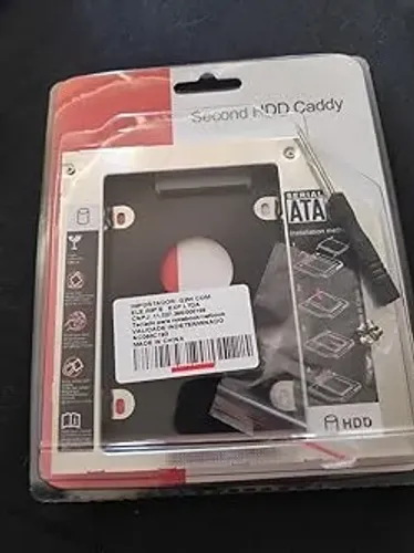 (Novos) Gaveta Dvd Notebook 9,5mm ou 12,7mm Adaptador Caddy Hd Ssd Sata Case 