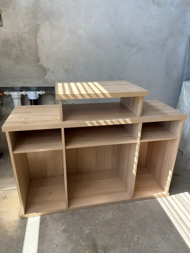 Rack de marcenaria 1,20m x 41,5cm MDF usado, robusto feito por marceneiro