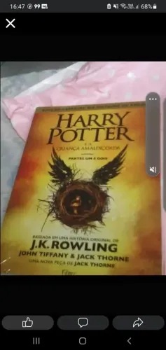 Livro do Harry Potter a criança amaldiçoada