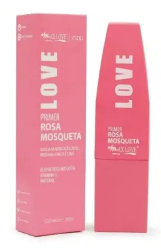 Primer Facial Pré Make Hidratação Profunda Rosa Mosqueta - Maxlove
