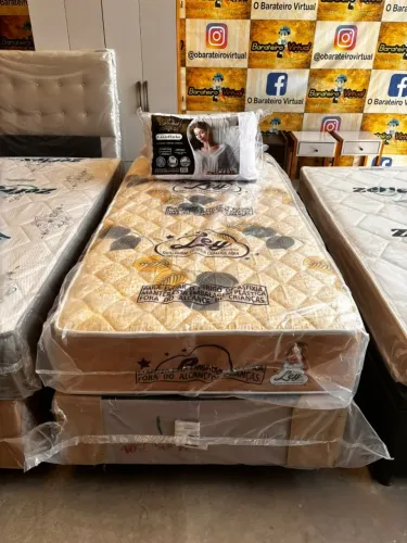 O Conforto que Seu Sono Merece: Conjunto Box Solteiro com Molas Ensacadas