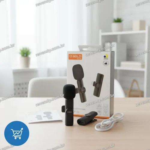 Microfone lapela tipo C - modelo simples com entrega grátis
