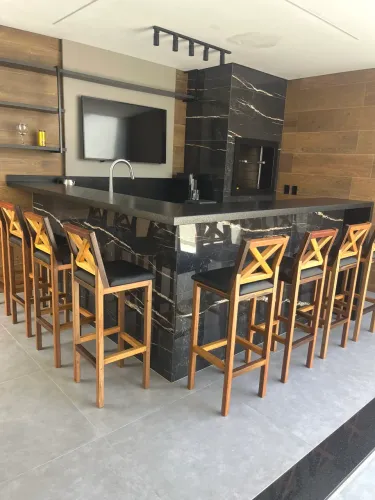 Banquetas estofadas