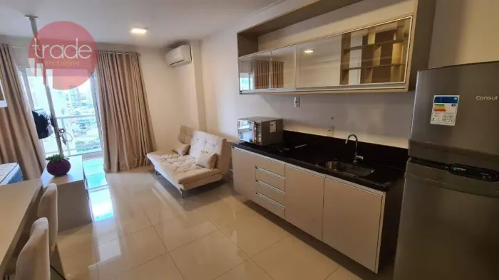 Apartamento Mobiliado para Alugar de 01 Quarto no Bairro Bosque das Juritis em Ribeirão Pr