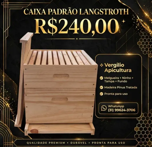 Caixa para criação de abelhas