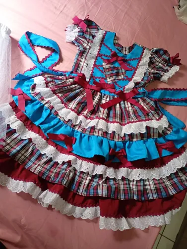 Vestido infantil São João 