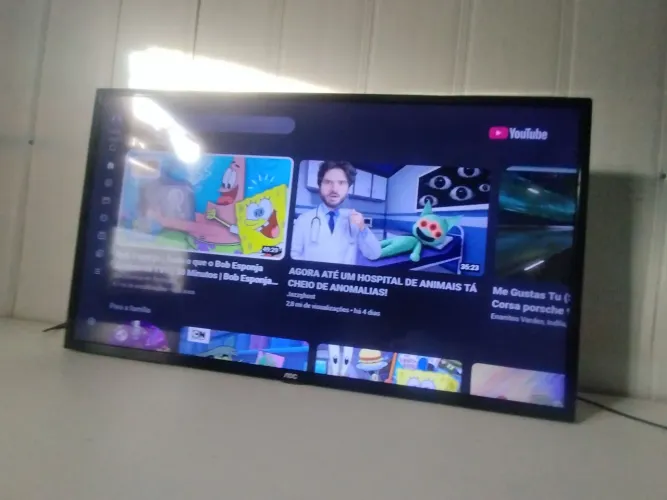 Tv smart grande + antena de brinde