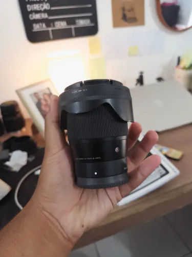 Sigma 16mm f/1.4 DC DN Sony E - Impecável + Completa