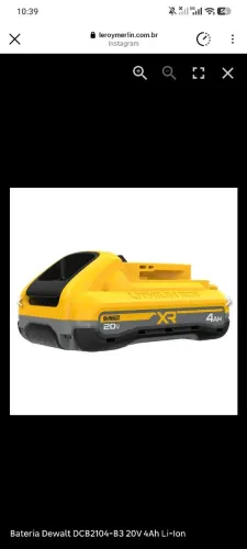 Bateria Dewalt DCB2104-B3 20V 4Ah Li-Ion