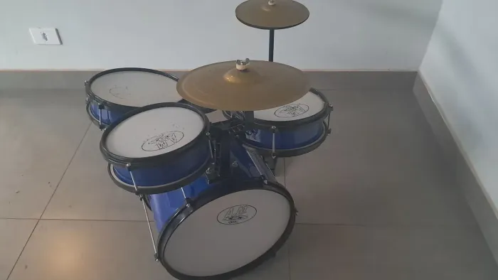 Bateria Infantil Azul - Rock Baby