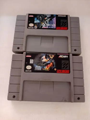Combo Batman Returns e Batmam Forever para Super Nintendo