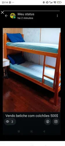 Beliches com colchões