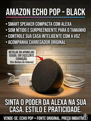 Amazon Alexa (Echo) - Perfeito Estado