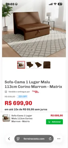 SOFÁ CAMA