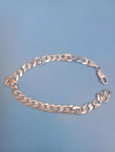 Pulseira de prata masculina