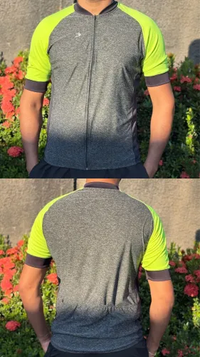 QUEIMA DE ESTOQUE! Blusa de ciclismo com zíper frontal