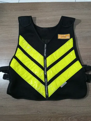 Colete Refletivo Motoboy Pro Tork Com Presilhas Reguláveis.