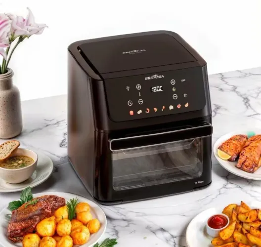Air fryer oven Britânia 11 Litros, 8 funções 1800w, Nova na Caixa