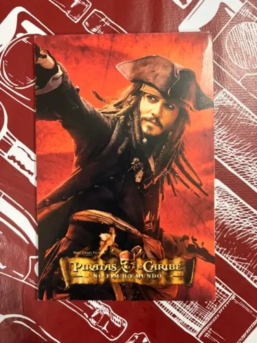 Papel de Carta Piratas do Caribe - Jack Sparrow - Disney/Cinemark/Visa - 2007