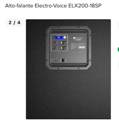 Sub Ativo Eletro voice ELX 