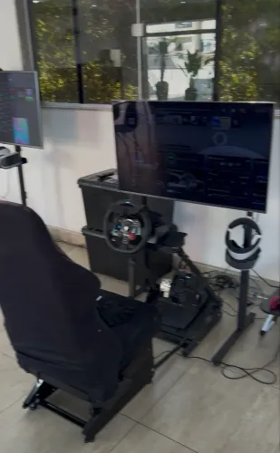 SETUP COMPLETO SIM RACING - LOGITECH G29 + CÂMBIO + COCKPIT COM BANCO - PS5/PS4/PC