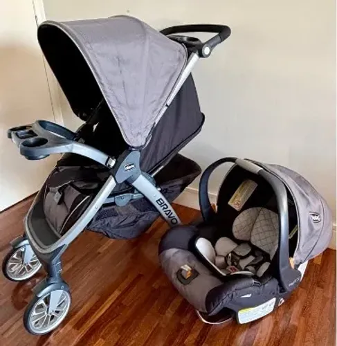Carrinho de Bebê, 3 em 1, KeyFit, Chicco Bravo
