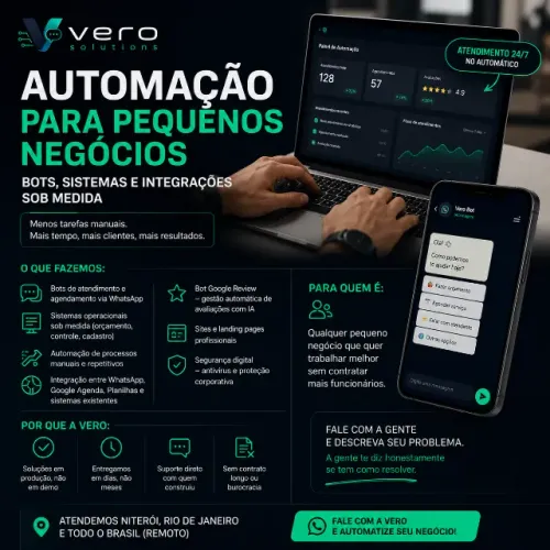 Automação para Pequenos Negócios ? Bots, Sistemas e Integrações sob Medida