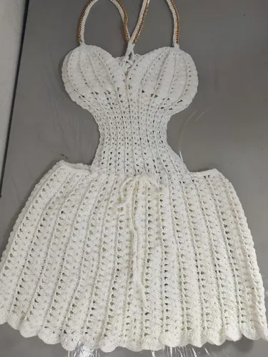 Vestido de crochê