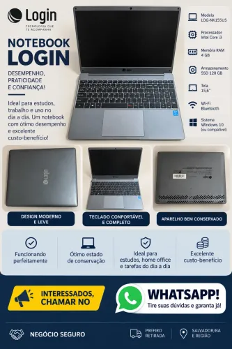 Notebook login 