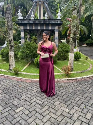 Vestido de festa Rosa Fúcsia ( Madrinha )